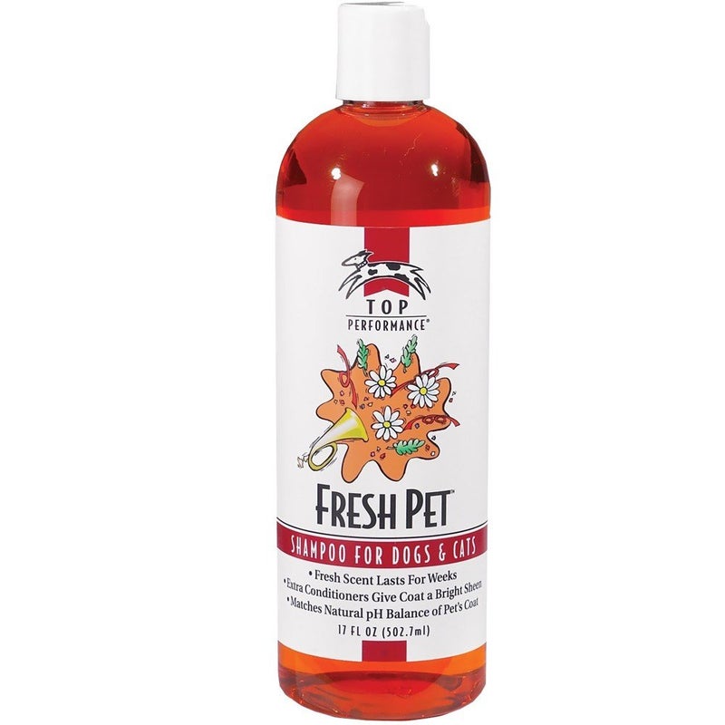 Top Performance Fresh Pet Shampoo Prevents Mats and Tangles â€“ Matches Natural pH Balance of Petâ€™s Coat and Skin, 17 Oz.